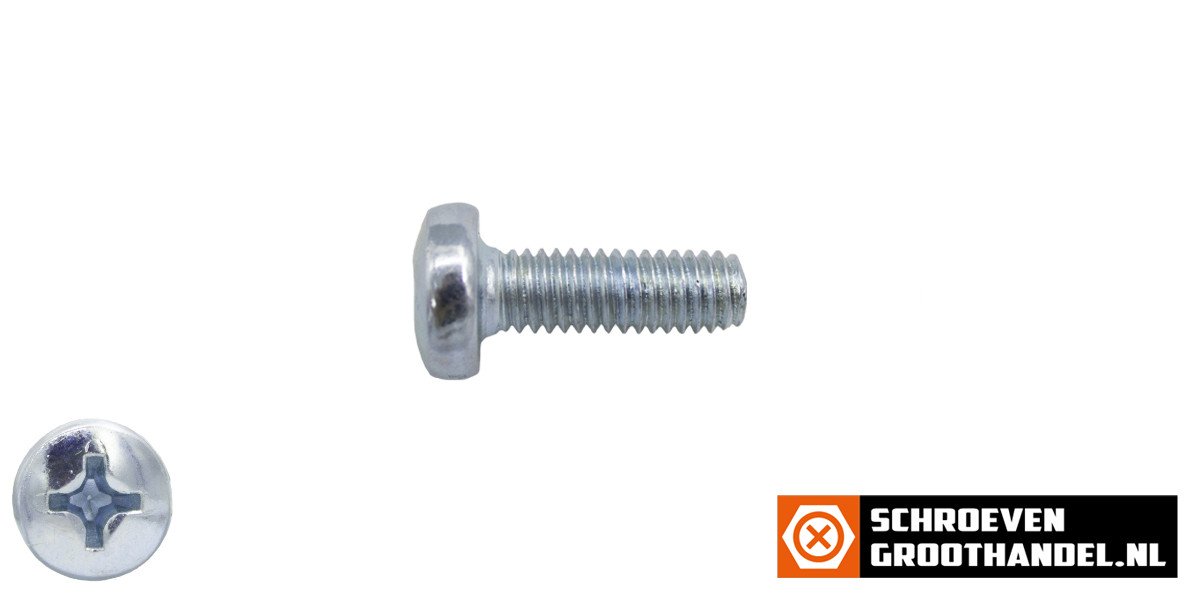 Alternatieve afbeelding voor Linsenschrauben mit Kreuzschlitz M4 x 8mm DIN7985 verzinkt philips 200 Stück