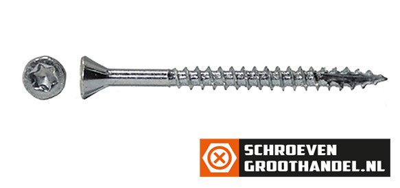 Alternatieve afbeelding voor MDF-Schrauben 4x45/30mm verzinkt Fräskopf TORX 200 Stück