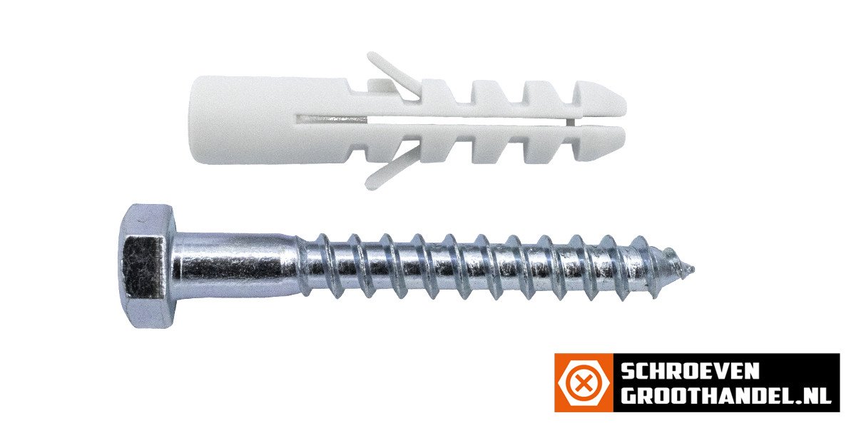 Alternatieve afbeelding voor Nylon Dübel 10mm mit Schlüsselschrauben 8x60 4 Stück