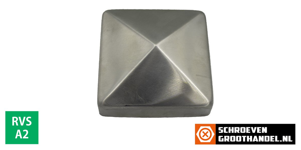 Alternatieve afbeelding voor Pfostenkappe 71x71mm Edelstahl A2 1 Stück
