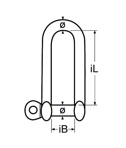 Alternatieve afbeelding voor Rundschäkel lang 12mm Edelstahl A4 1 Stück