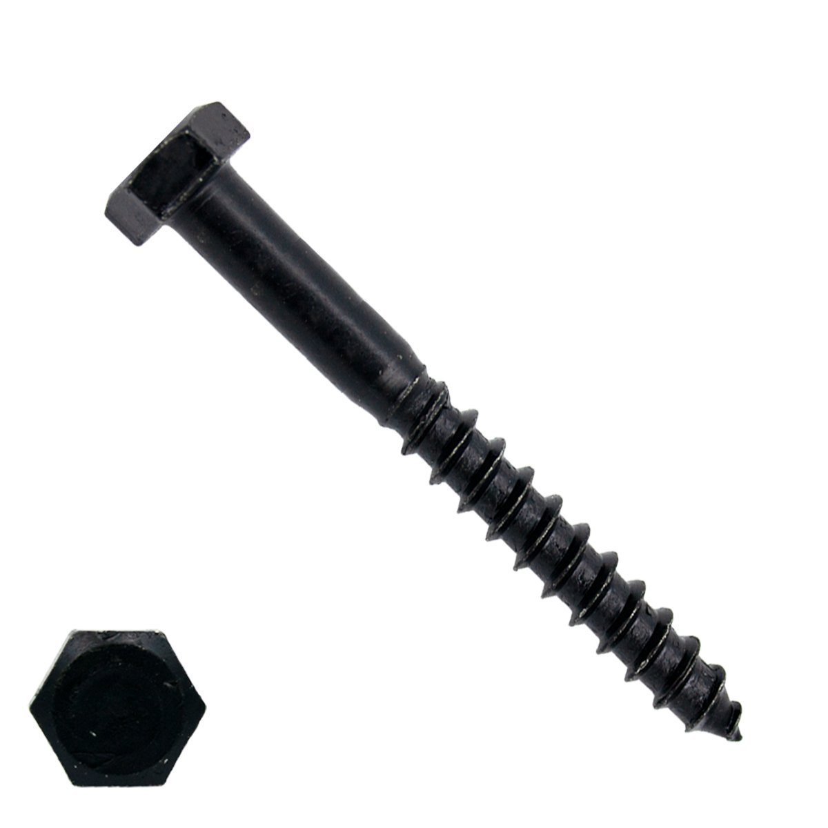 Alternatieve afbeelding voor Schlüsselschrauben M8 Schwarz verzinkt 8x70mm Din571 25 Stück