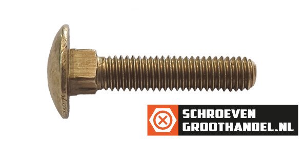 Alternatieve afbeelding voor Schlossschrauben  M6 x 35 Messing Din603 25 Stück