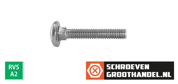 Alternatieve afbeelding voor Schlossschrauben  M6 x 40 Edelstahl A2 Din603 200 Stück
