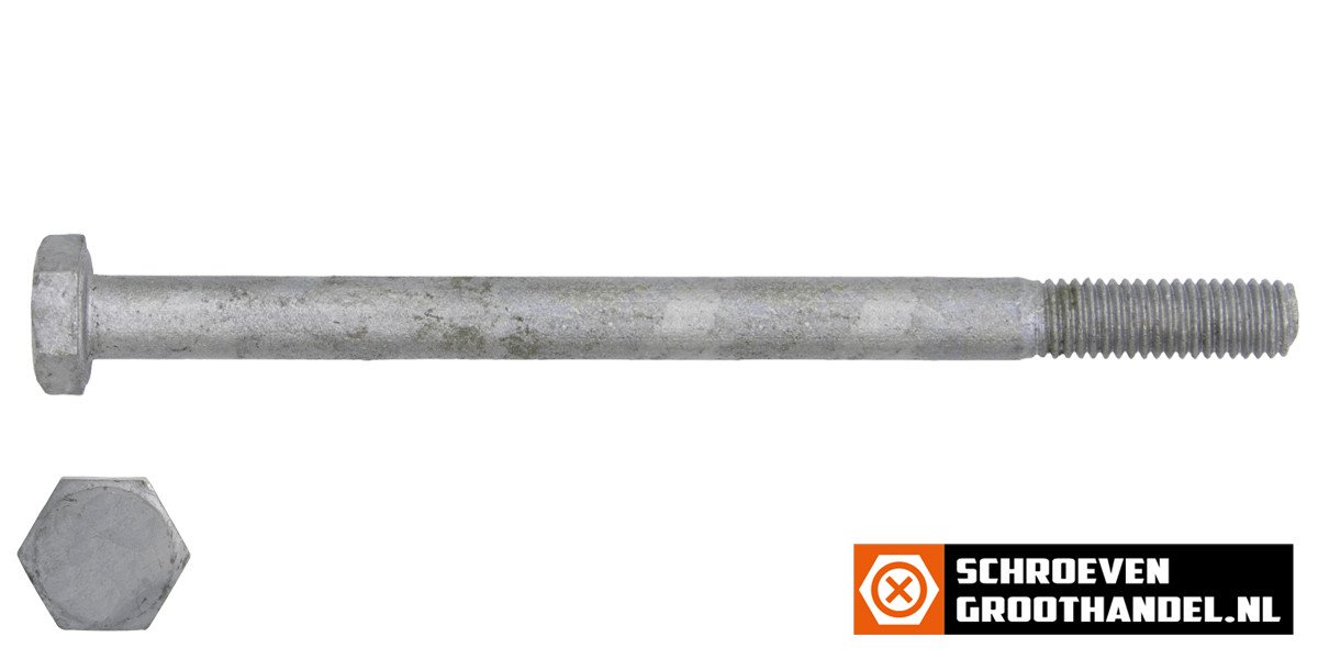 Alternatieve afbeelding voor Sechskantschrauben  M10 x 110mm feuerverzinkt DIN931 mit Schaft 50 Stück