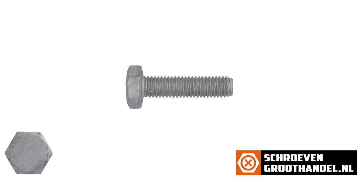 Alternatieve afbeelding voor Sechskantschrauben M10 x 16mm feuerverzinkt DIN933 Vollgewinde 200 Stück