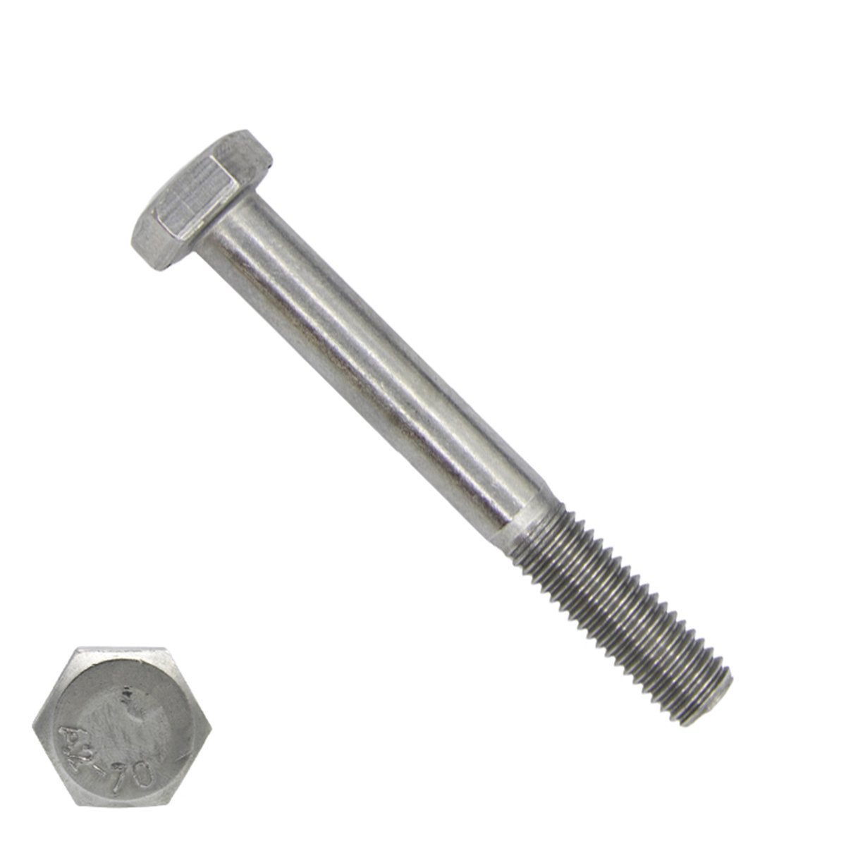 Alternatieve afbeelding voor Sechskantschrauben  M10 x 60mm Edelstahl A4 DIN931 mit Schaft 50 Stück
