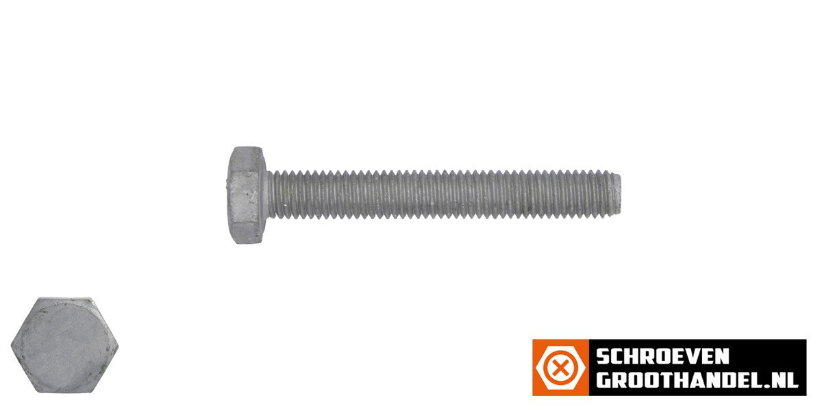 Alternatieve afbeelding voor Sechskantschrauben M16 x 50mm feuerverzinkt DIN933 Vollgewinde 50 Stück