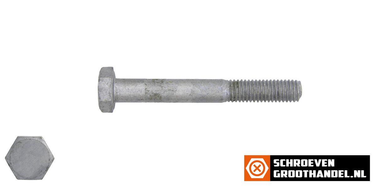 Alternatieve afbeelding voor Sechskantschrauben  M16 x 60mm feuerverzinkt DIN931 mit Schaft 25 Stück