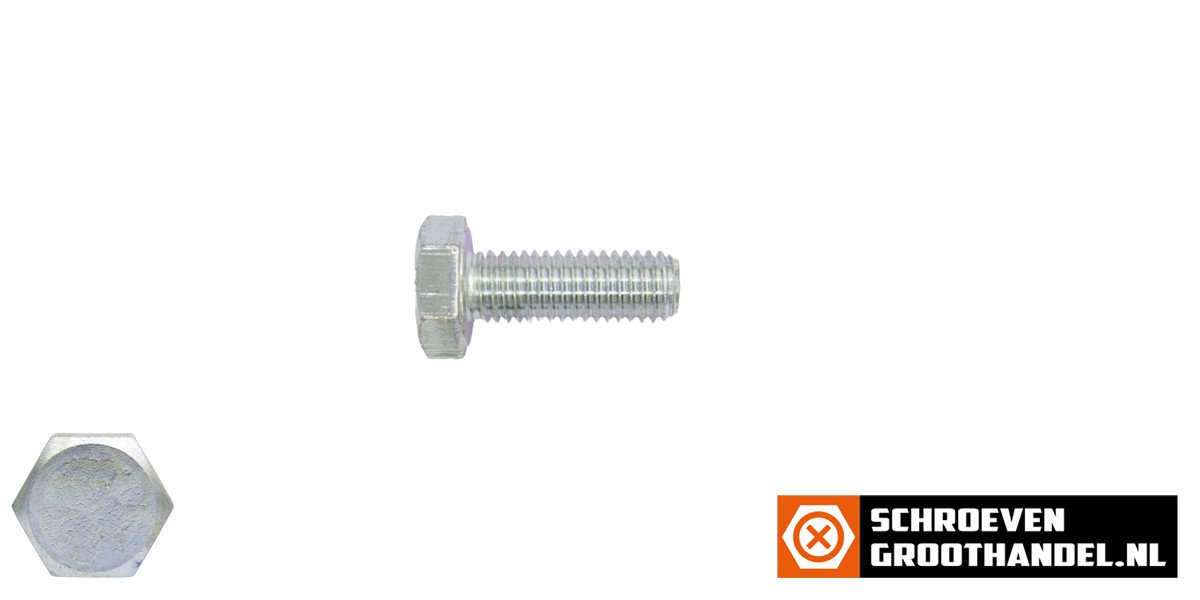 Alternatieve afbeelding voor Sechskantschrauben M8 x 10mm verzinkt DIN933 Vollgewinde 200 Stück