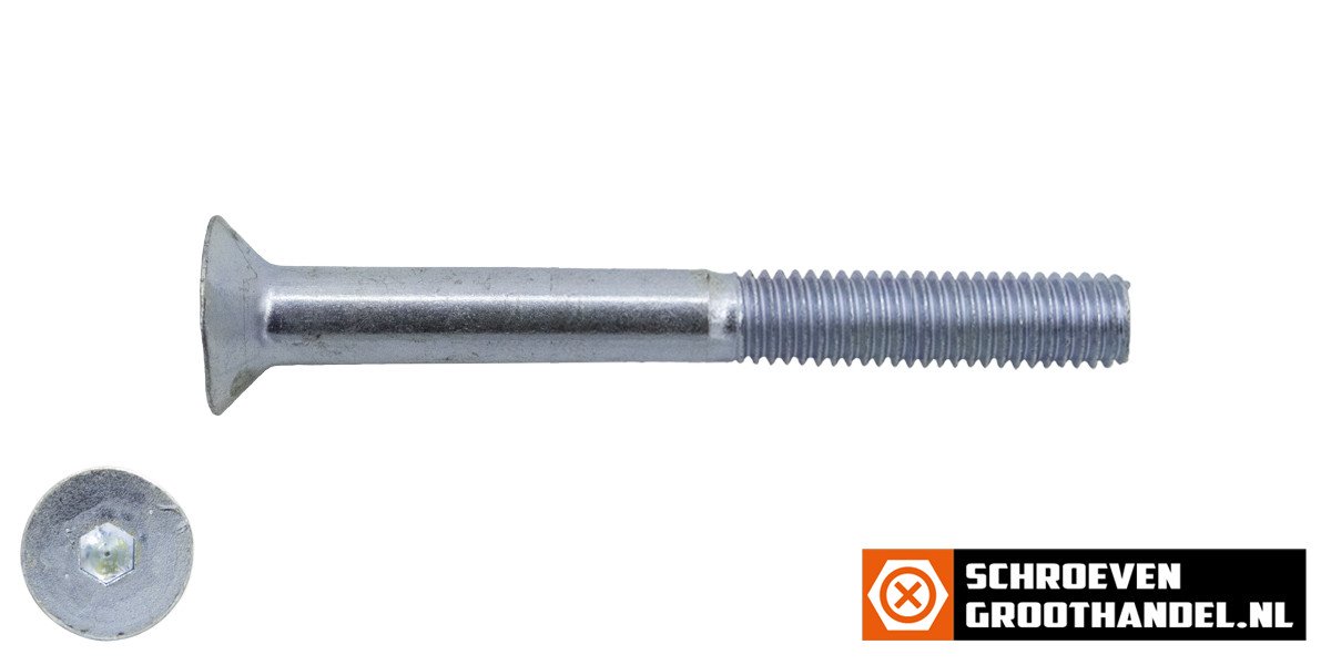 Alternatieve afbeelding voor Senkkopfschrauben inbus  M10 x 60mm verzinkt DIN7991 25 Stück