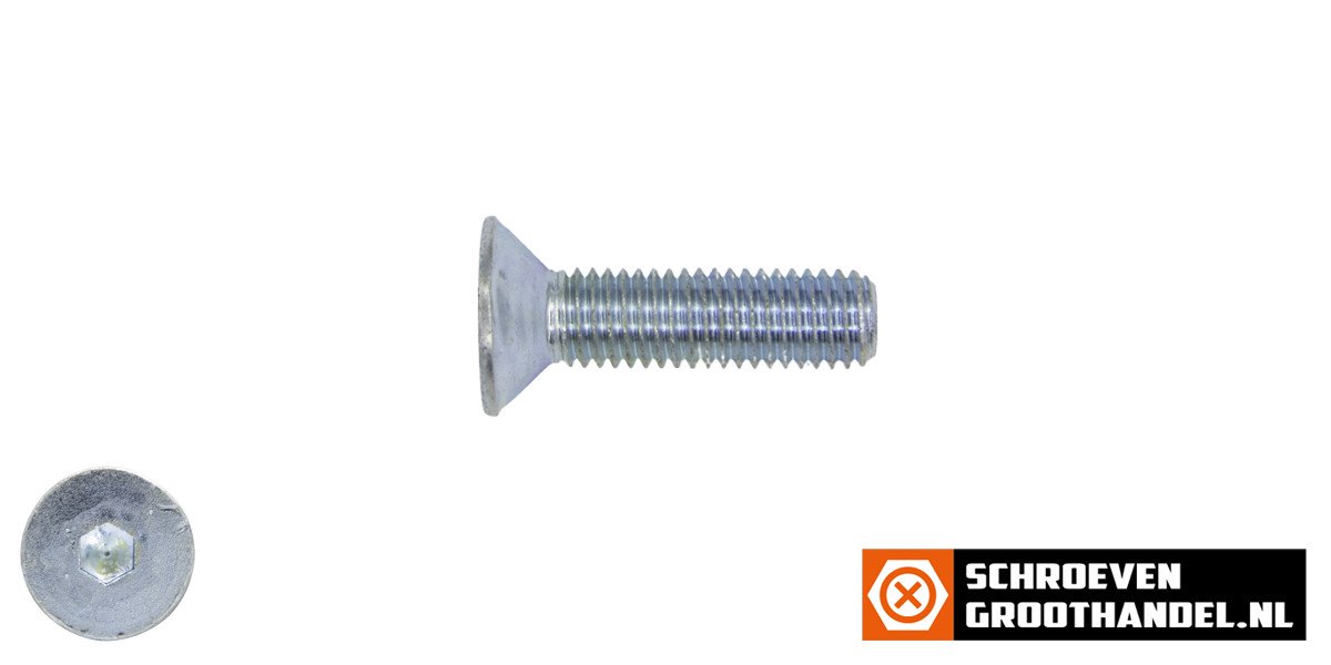 Alternatieve afbeelding voor Senkkopfschrauben inbus  M3 x 10mm verzinkt DIN7991 100 Stück