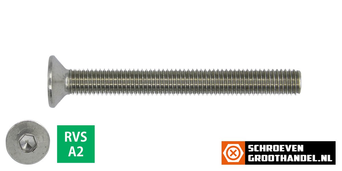 Alternatieve afbeelding voor Senkkopfschrauben inbus  M5 x 60mm Edelstahl A2 DIN7991 100 Stück