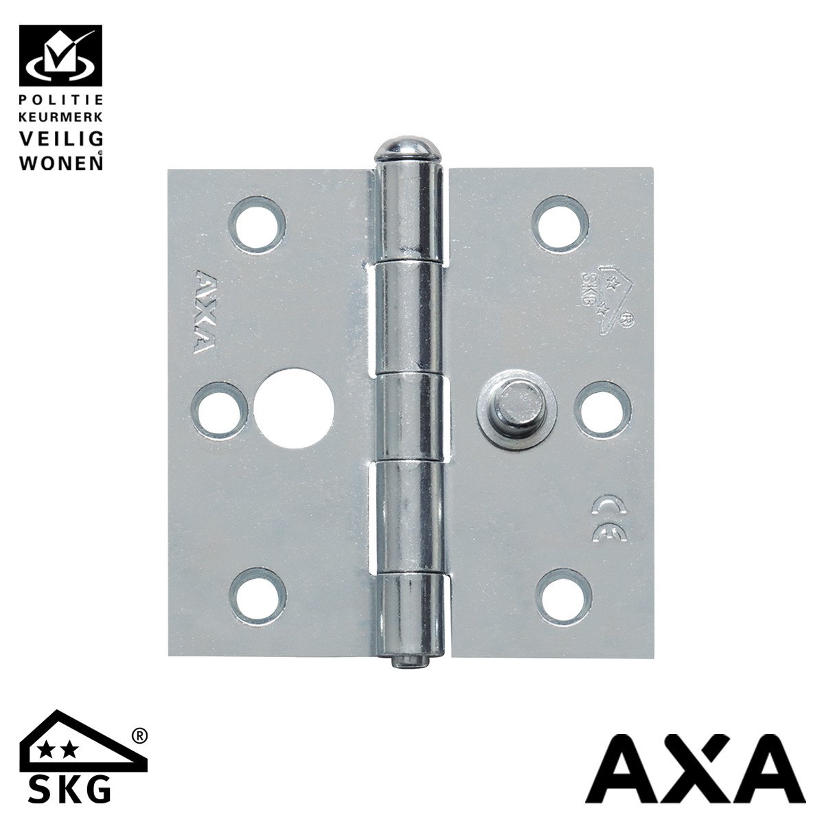 Alternatieve afbeelding voor Sicherheitsscharnier 76x76mm ungelagert Stahl SKG AXA