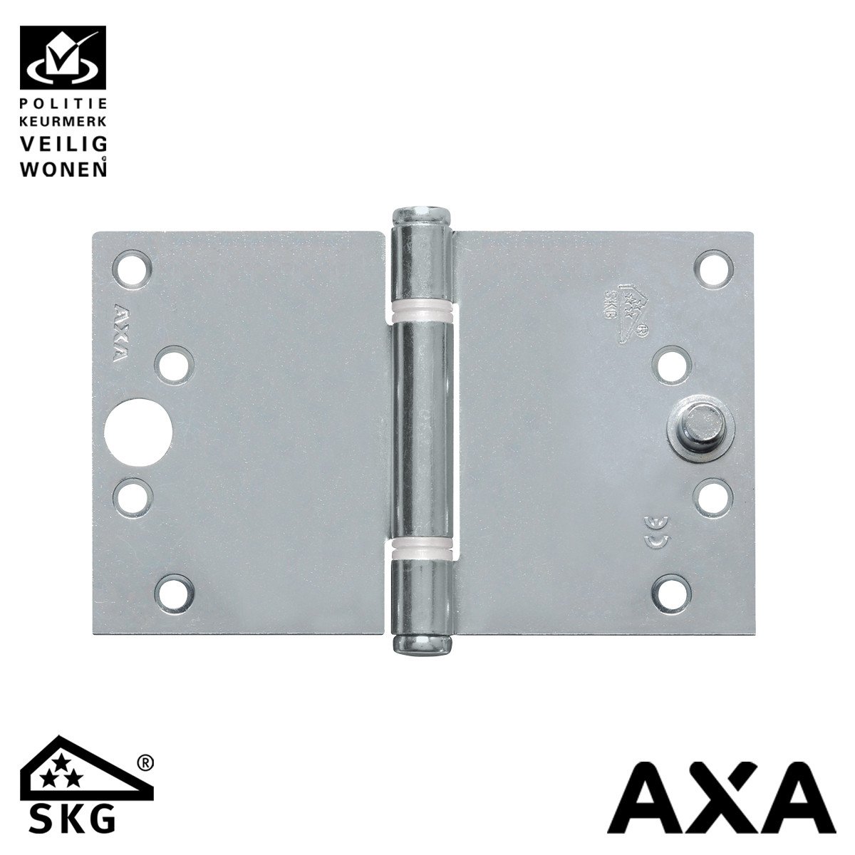 Alternatieve afbeelding voor Sicherheitsscharnier 89x150mm venelite Stahl SKG AXA