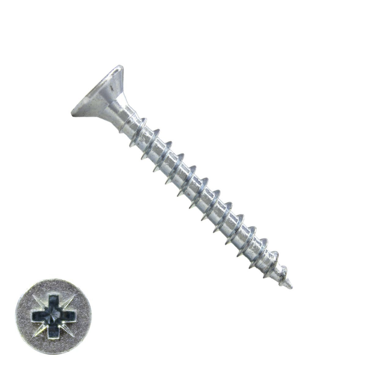 Alternatieve afbeelding voor Spanplattenschrauben 3,5x45mm verzinkt Senkkopf POZI-2 200 Stück