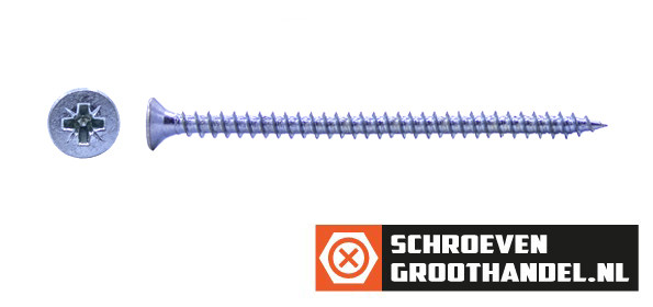 Alternatieve afbeelding voor Spanplattenschrauben 4,5x80mm verzinkt Senkkopf POZI-2 200 Stück