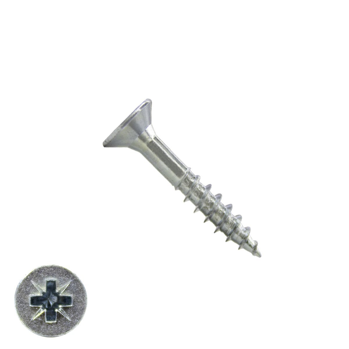 Alternatieve afbeelding voor Spanplattenschrauben 5x30/18mm verzinkt Senkkopf POZI-2 200 Stück