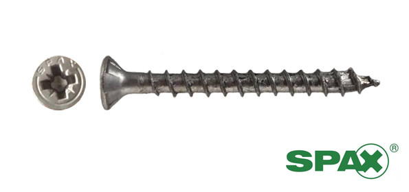 Alternatieve afbeelding voor Spax Spanplattenschrauben 3,5x20mm Edelstahl A2 Senkkopf POZI 200 Stück