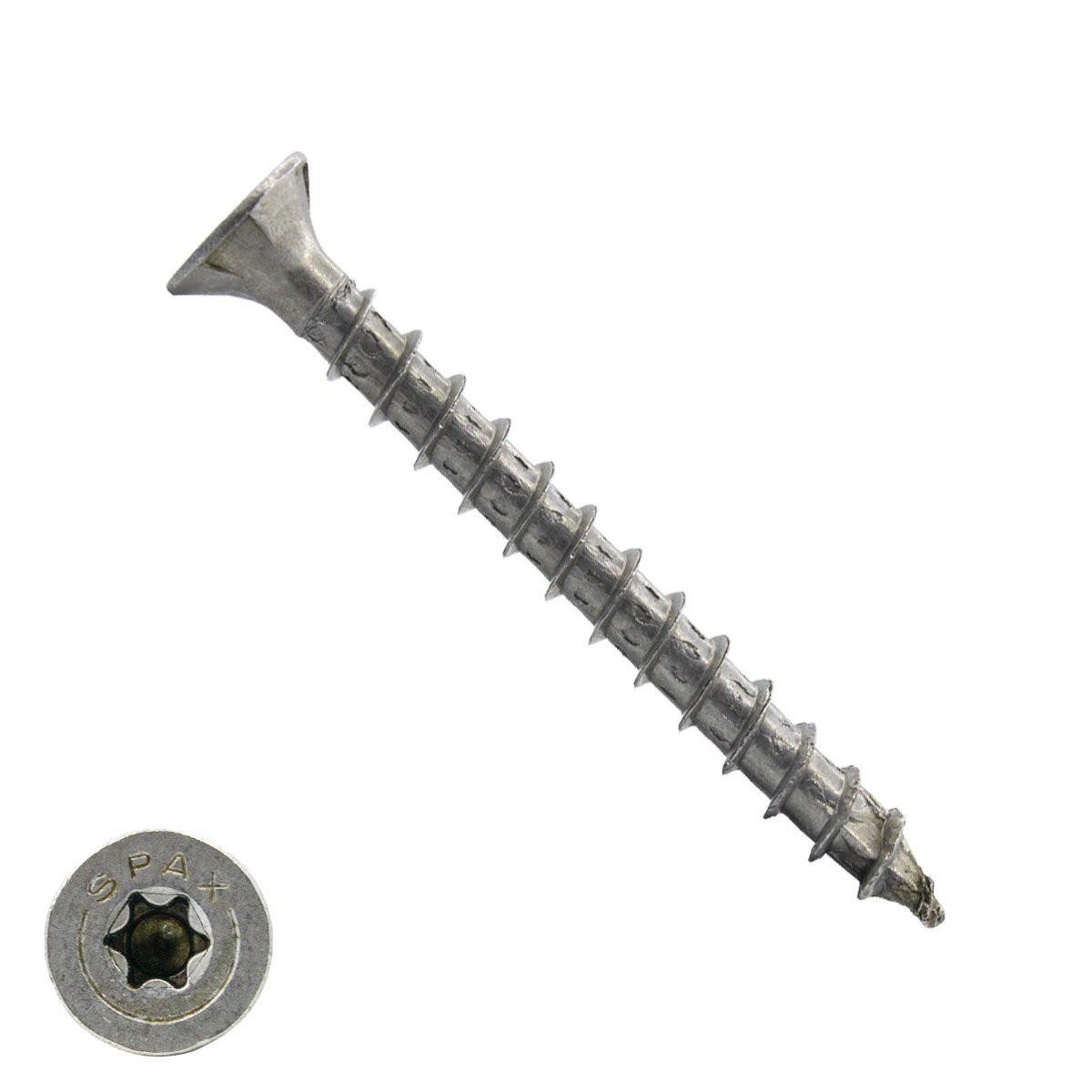 Alternatieve afbeelding voor Spax Spanplattenschrauben 4,5x50mm Edelstahl A2 Senkkopf TORX 200 Stück