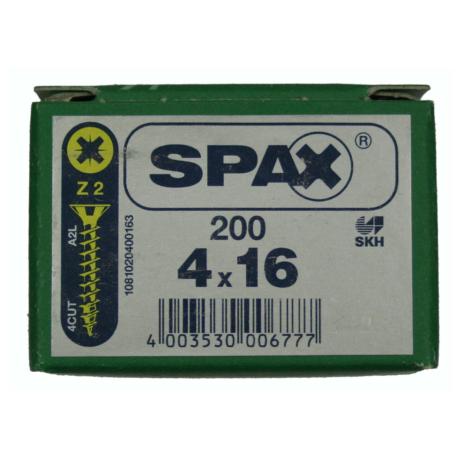 Alternatieve afbeelding voor Spax Spanplattenschrauben 4x16mm gelb verzinkt Senkkopf POZI 200 Stück