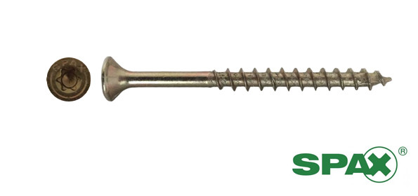 Alternatieve afbeelding voor Spax Spanplattenschrauben 4x40mm Teilgewinde gelb verzinkt Senkkopf TORX 200 Stück