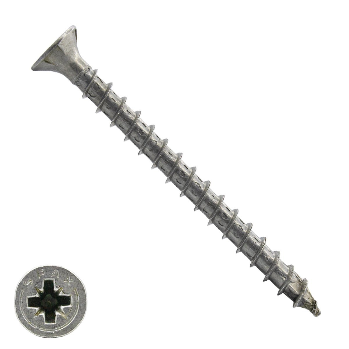 Alternatieve afbeelding voor Spax Spanplattenschrauben 5x80mm Teilgewinde Edelstahl A2 Senkkopf POZI 100 Stück