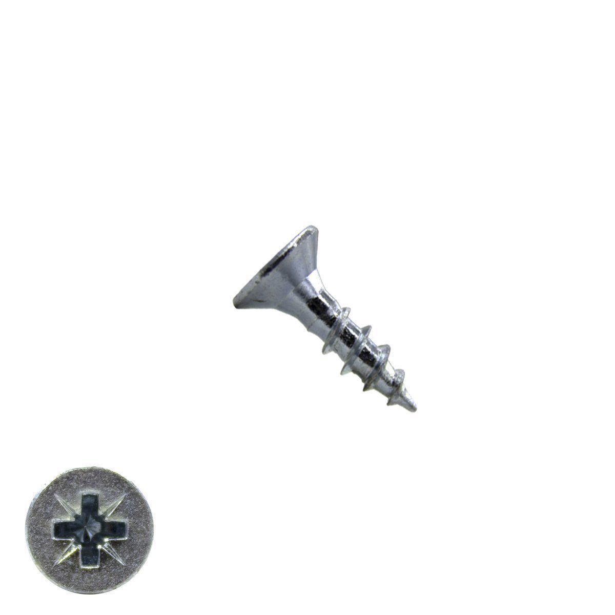 Alternatieve afbeelding voor Spanplattenschrauben 2,5x10mm verzinkt Senkkopf POZI-1 200 Stück