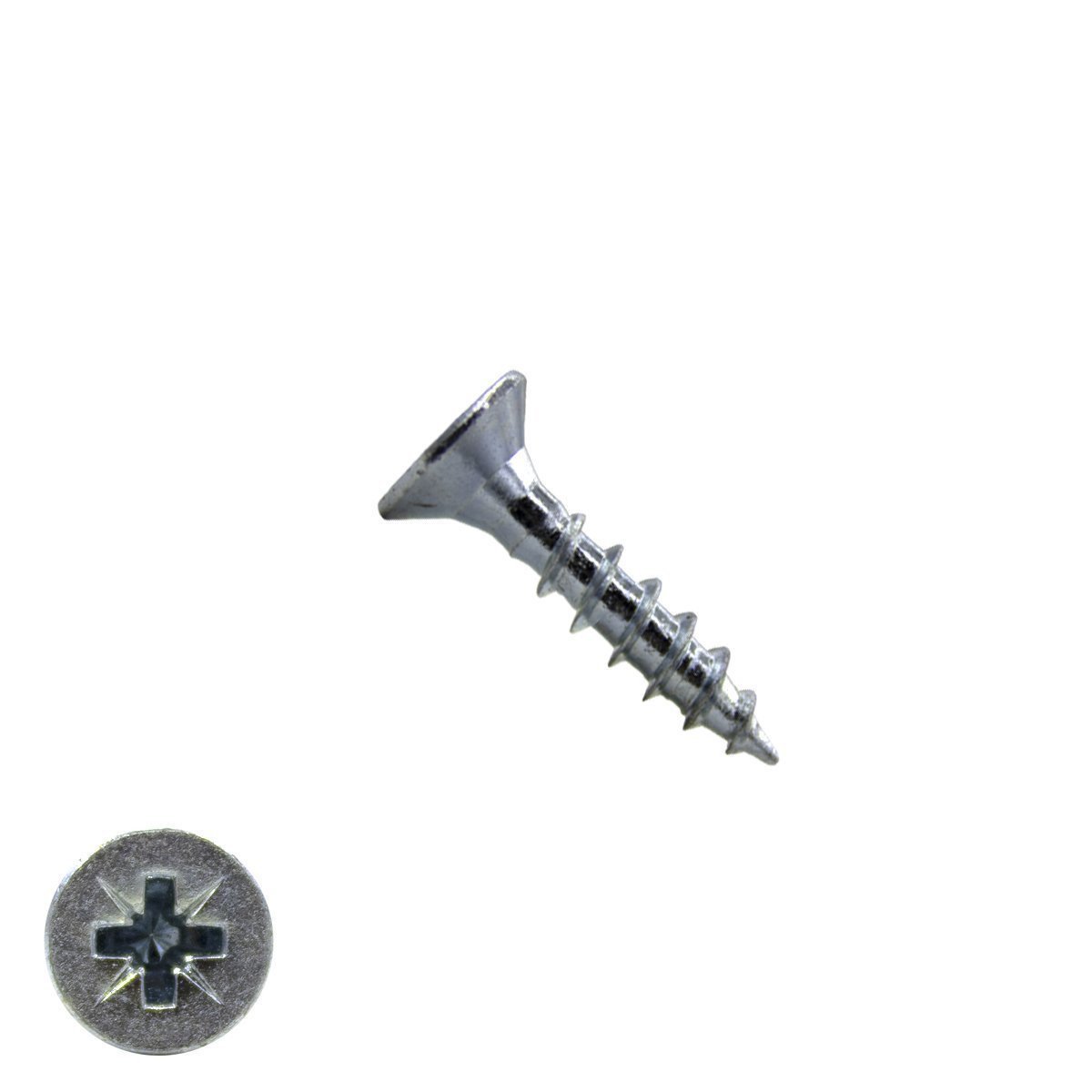 Alternatieve afbeelding voor Spanplattenschrauben 3,5x20mm verzinkt Senkkopf POZI-2 200 Stück