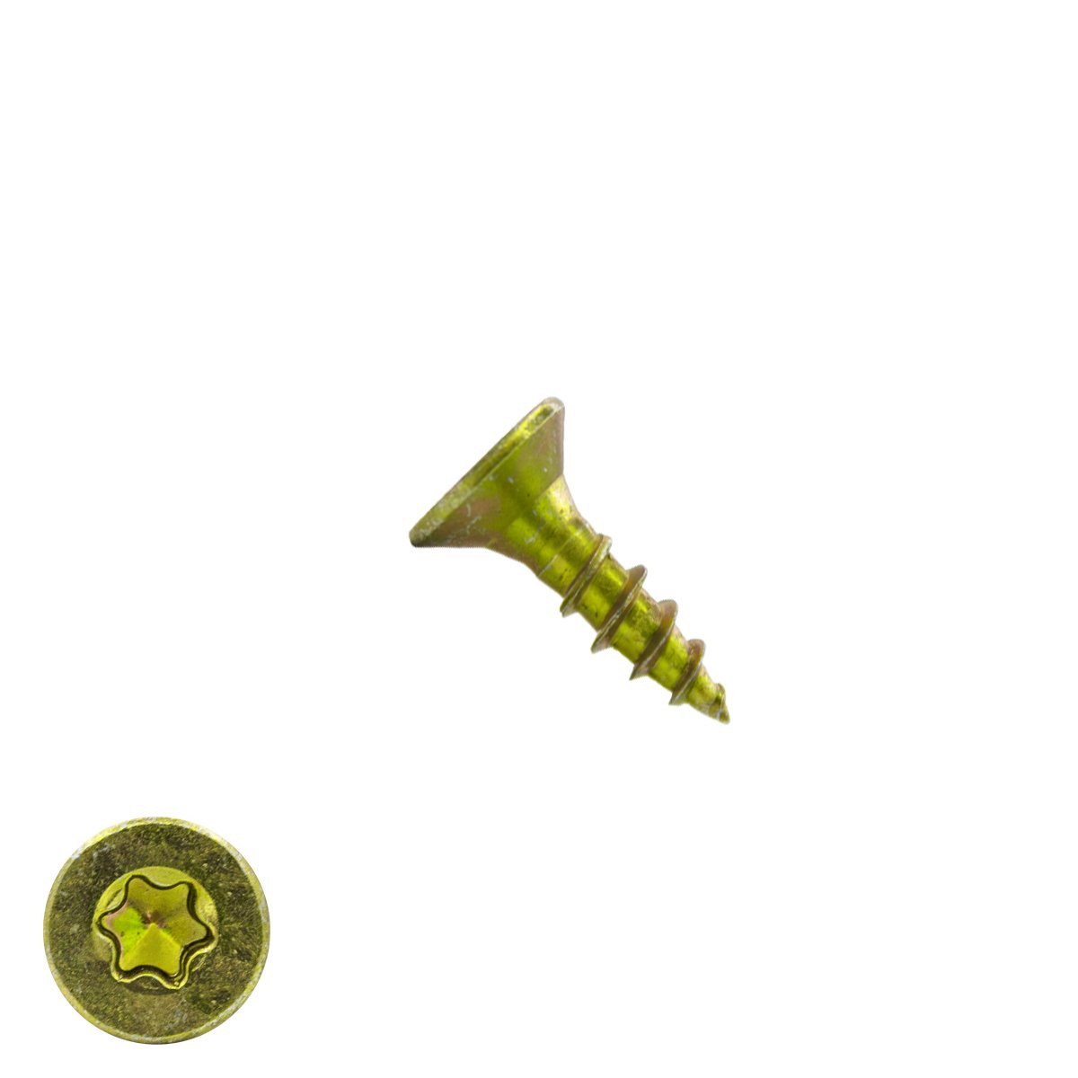Alternatieve afbeelding voor Spanplattenschrauben 3x12mm gelb verzinkt Senkkopf TORX-10 200 Stück
