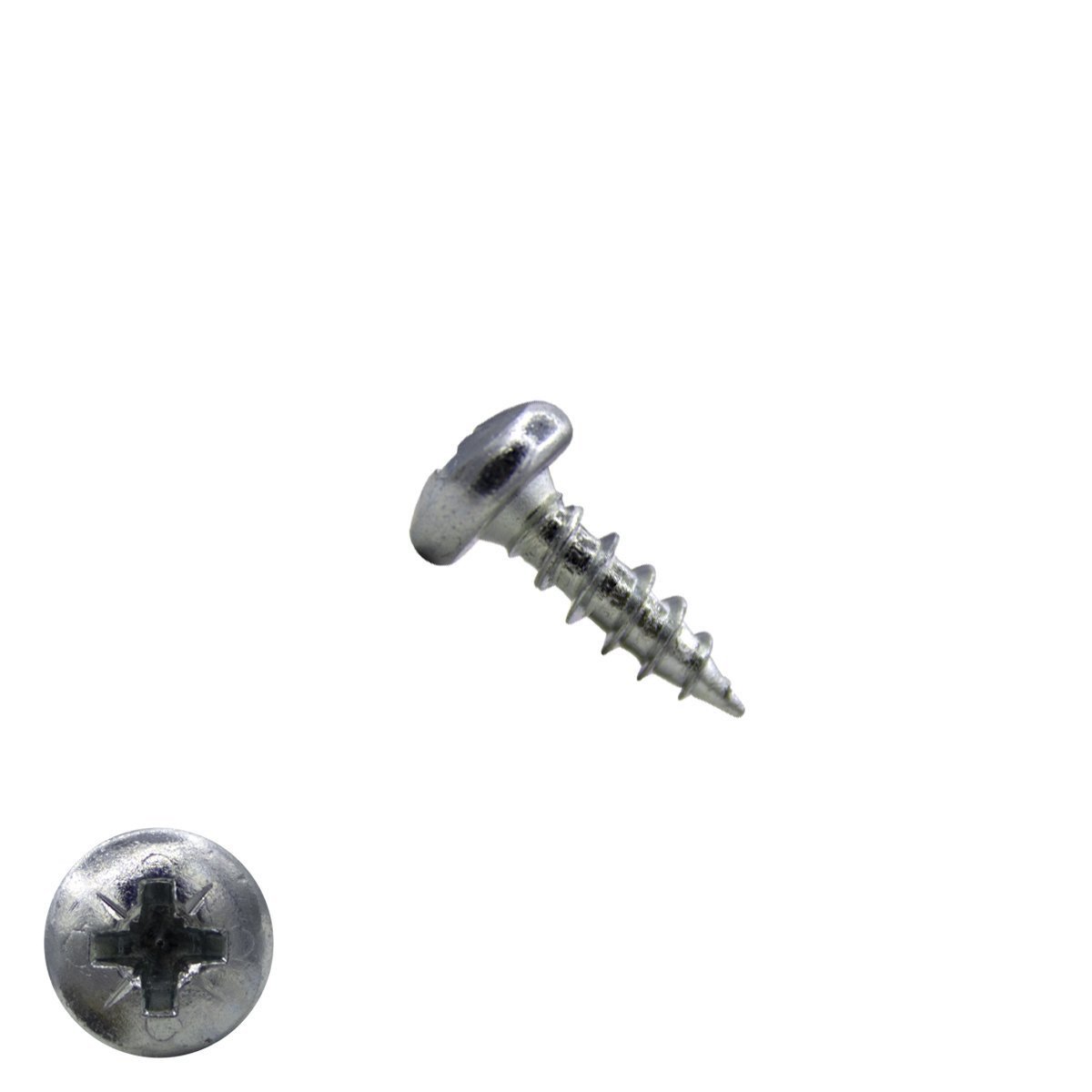 Alternatieve afbeelding voor Spanplattenschrauben 3x12mm verzinkt Linsenkopf POZI-1 200 Stück