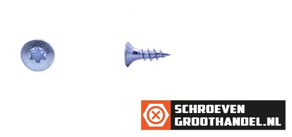 Alternatieve afbeelding voor Spanplattenschrauben 4,5x16mm verzinkt Senkkopf TORX-20 200 Stück