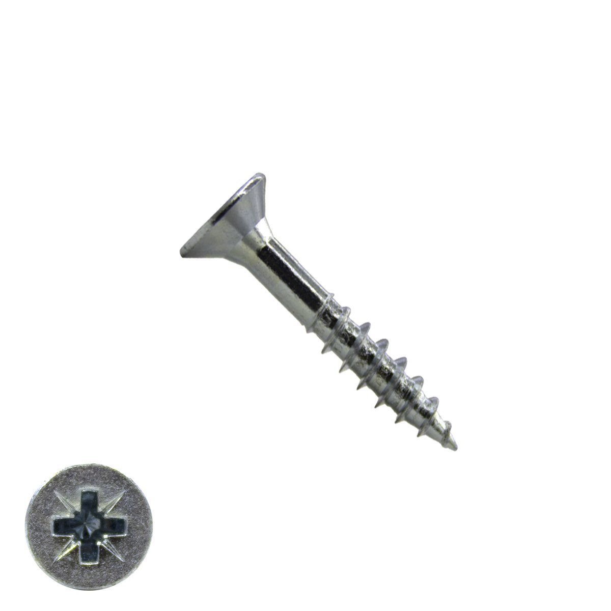Alternatieve afbeelding voor Spanplattenschrauben 4,5x30/18mm verzinkt Senkkopf POZI-2 200 Stück