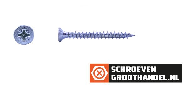 Alternatieve afbeelding voor Spanplattenschrauben 4,5x40mm verzinkt Senkkopf POZI-2 200 Stück