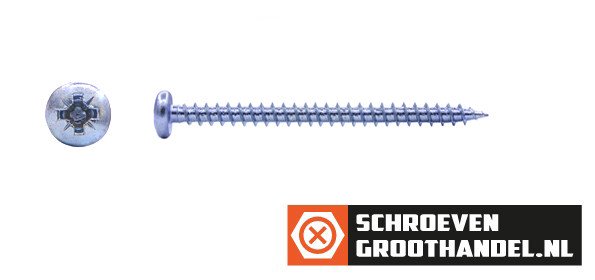 Alternatieve afbeelding voor Spanplattenschrauben 4,5x50mm verzinkt Linsenkopf POZI-2 200 Stück