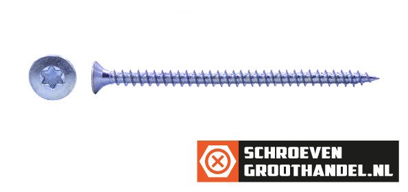 Alternatieve afbeelding voor Spanplattenschrauben 4,5x80mm verzinkt Senkkopf TORX-20 200 Stück