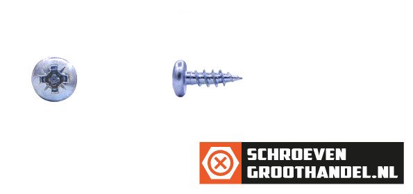 Alternatieve afbeelding voor Spanplattenschrauben 4x16mm verzinkt Linsenkopf POZI-2 200 Stück
