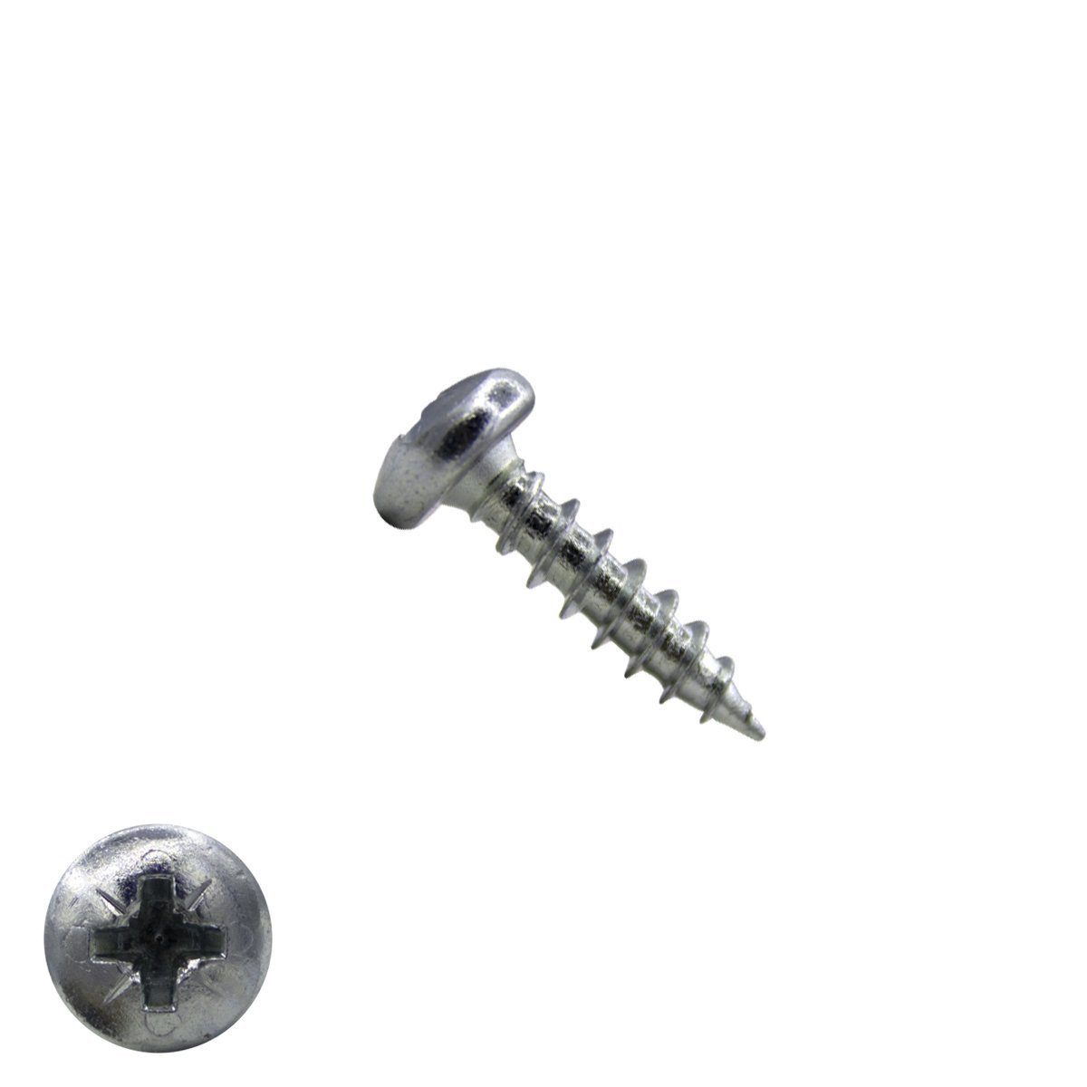 Alternatieve afbeelding voor Spanplattenschrauben 4x16mm verzinkt Linsenkopf POZI-2 200 Stück