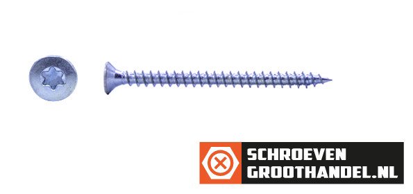 Alternatieve afbeelding voor Spanplattenschrauben 4x50mm verzinkt Senkkopf TORX-20 200 Stück