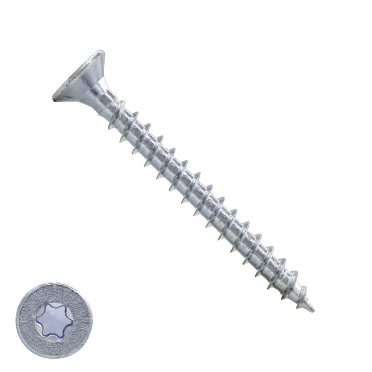 Alternatieve afbeelding voor Spanplattenschrauben 4x50mm verzinkt Senkkopf TORX-20 200 Stück