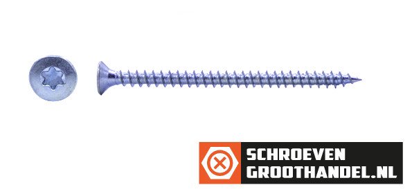 Alternatieve afbeelding voor Spanplattenschrauben 4x60mm verzinkt Senkkopf TORX-20 200 Stück
