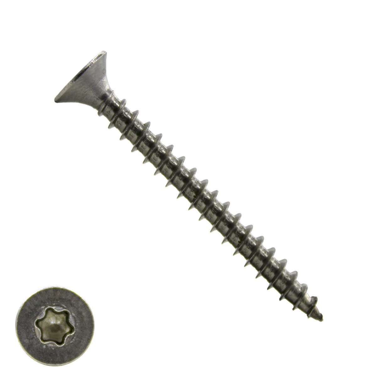 Alternatieve afbeelding voor Spanplattenschrauben 5x60mm Edelstahl A2 Senkkopf TORX-25 100 Stück