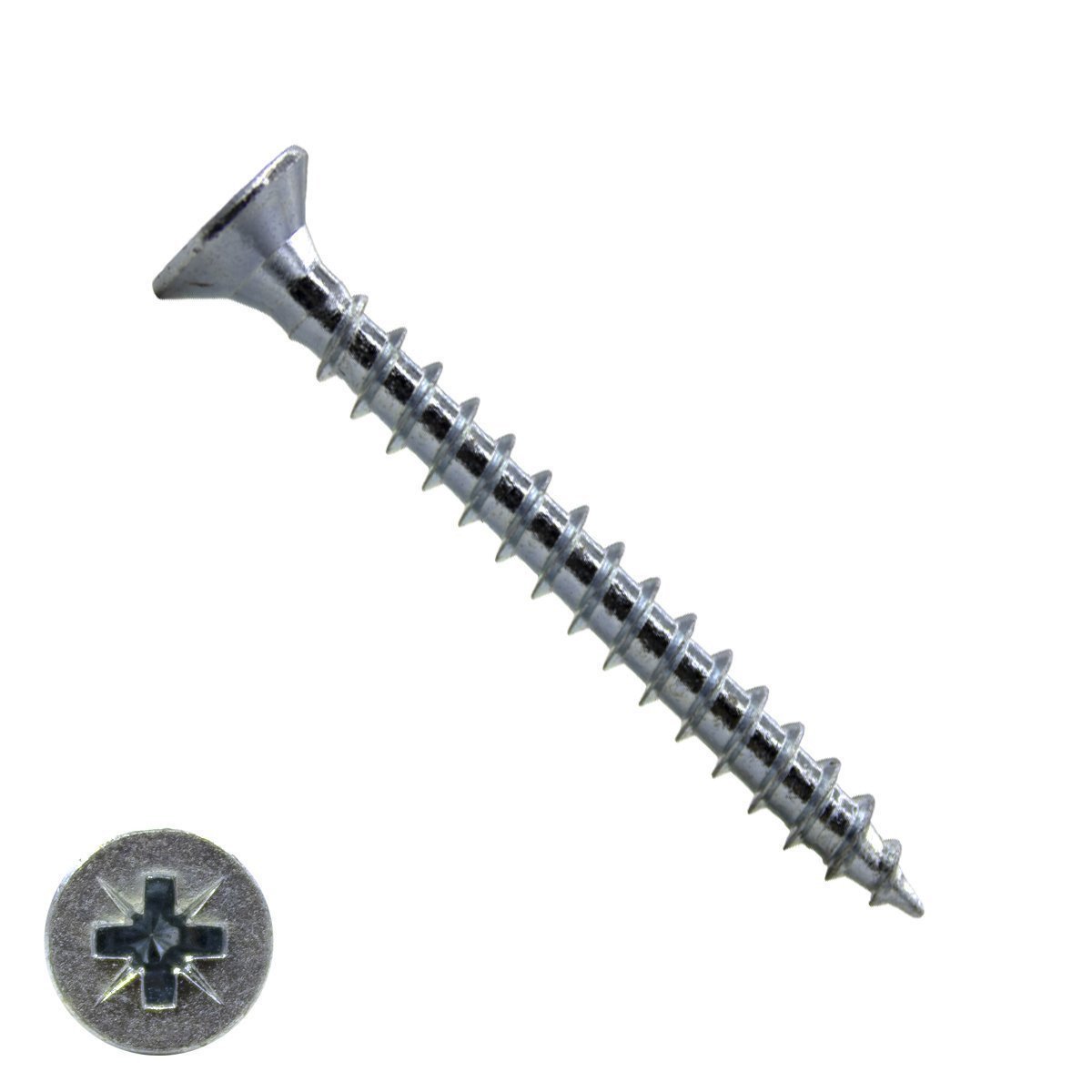 Alternatieve afbeelding voor Spanplattenschrauben 6x60mm verzinkt Senkkopf POZI-3 200 Stück