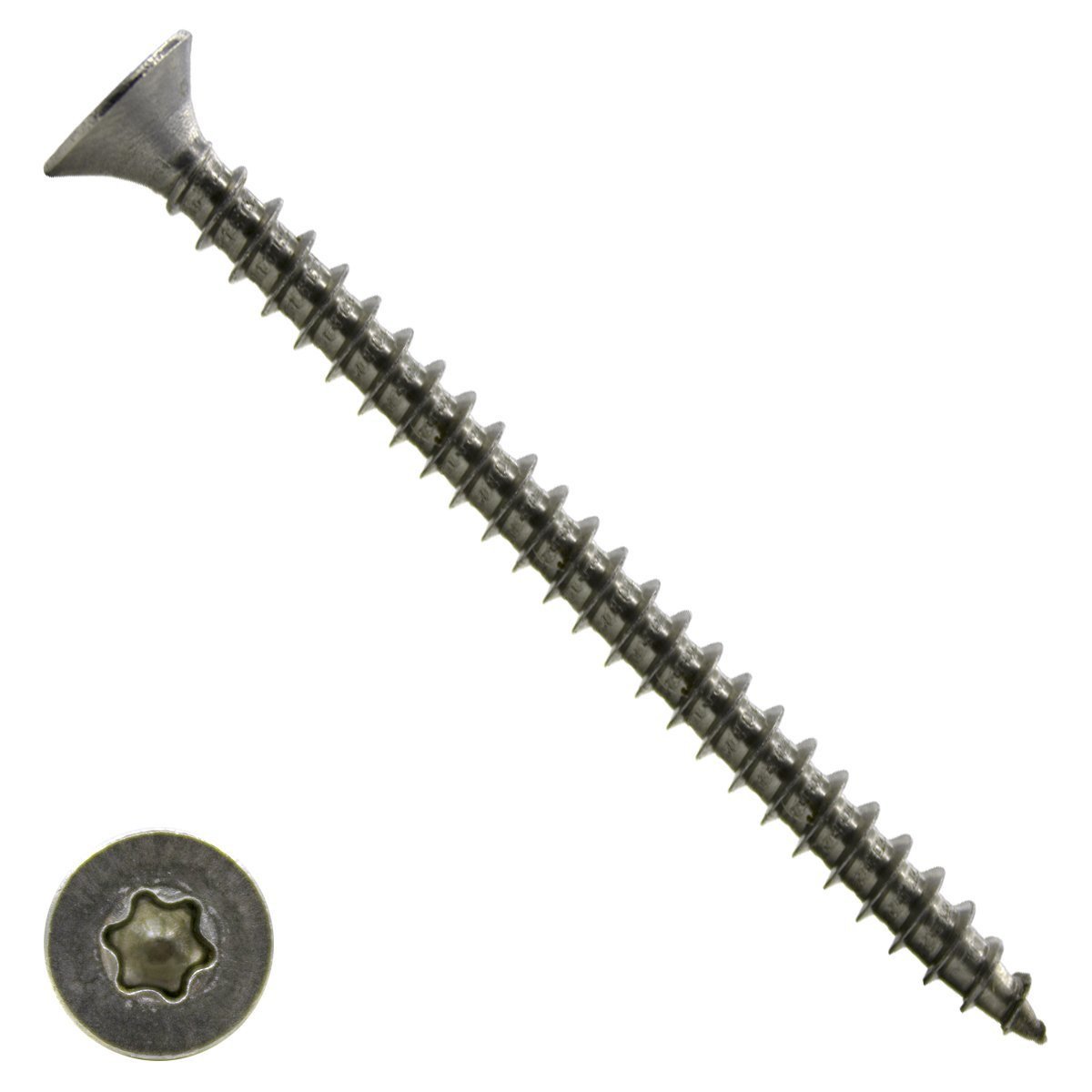 Alternatieve afbeelding voor Spanplattenschrauben 8x100mm Edelstahl A2 Senkkopf TORX-40 100 Stück
