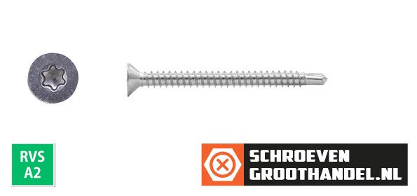 Alternatieve afbeelding voor Spanplattenschrauben mit Bohrspitze 3,5x30mm Edelstahl A2 Senkkopf TORX 500 Stück