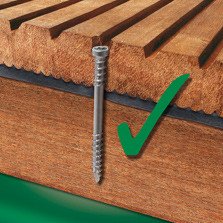 Alternatieve afbeelding voor Spax-D Terrassenschrauben 5x40mm Edelstahl A2 Zylinderkop TORX 200 Stück