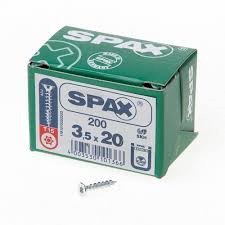 Alternatieve afbeelding voor Spax Spanplattenschrauben 3,5x20mm verzinkt Senkkopf TORX 200 Stück