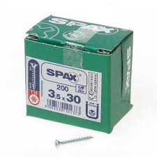 Alternatieve afbeelding voor Spax Spanplattenschrauben 3,5x30mm verzinkt Senkkopf TORX 200 Stück