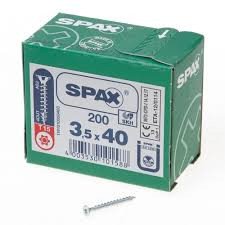 Alternatieve afbeelding voor Spax Spanplattenschrauben 3,5x40mm verzinkt Senkkopf TORX 200 Stück