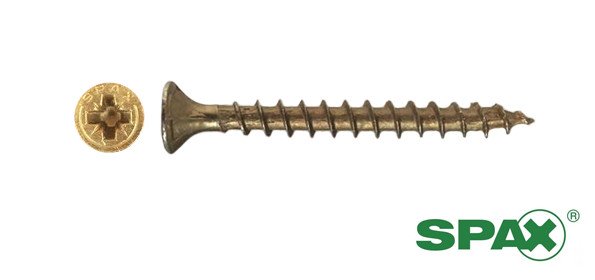 Alternatieve afbeelding voor Spax Spanplattenschrauben 4,5x45mm gelb verzinkt Senkkopf POZI 500 Stück